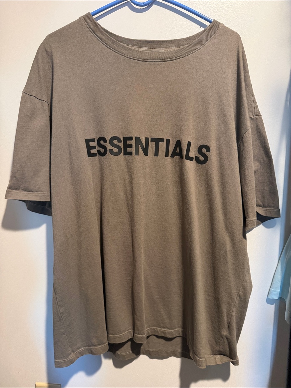 Essentials Men's Taupe Oversized Graphic Tee